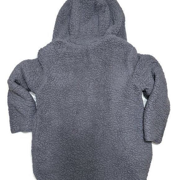 Urban Outfitters Carmella Reversible Hooded Open-front Teddy Jacket XS Women's - Picture 3 of 6